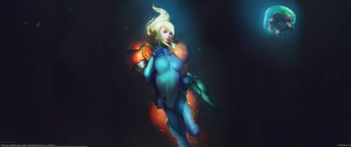 Samus Aran ultrawide wallpaper