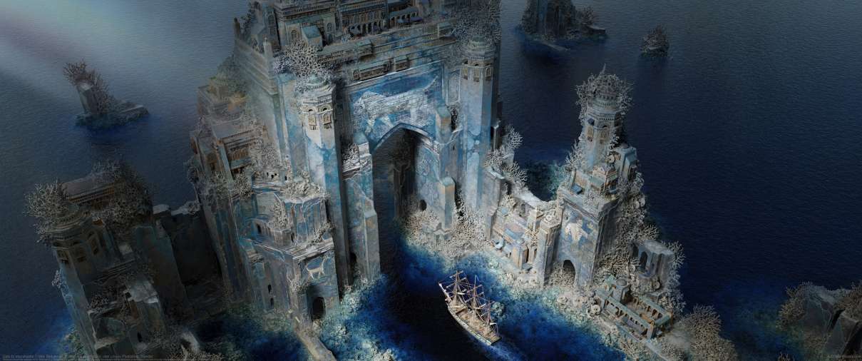 Gate to Vourukasha ultrawide wallpaper