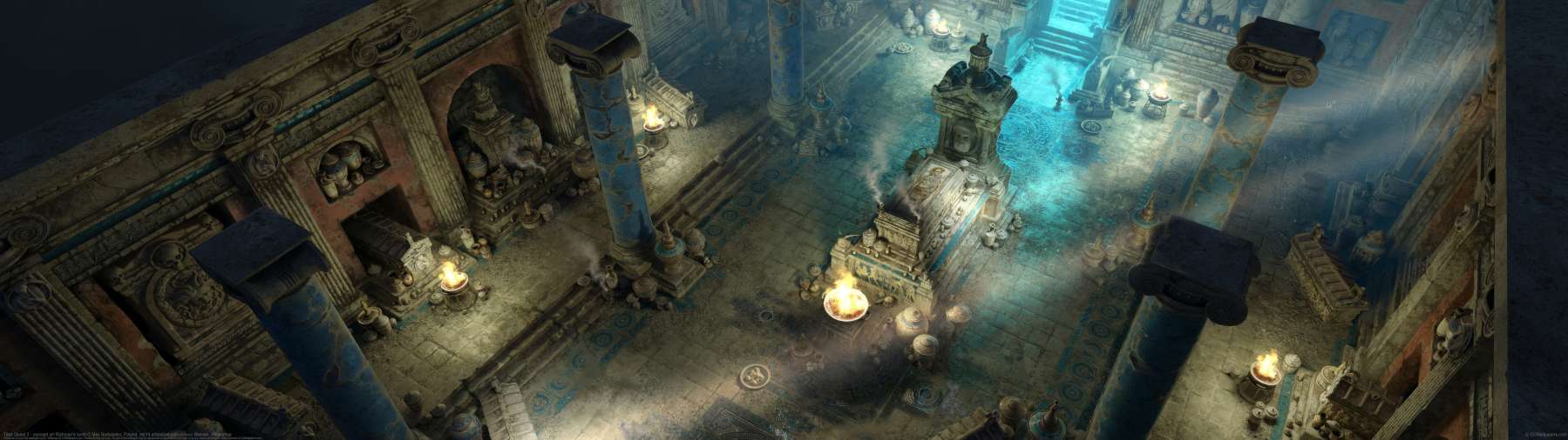 Titan Quest 2 - concept art Richman's tomb ultrawide wallpaper