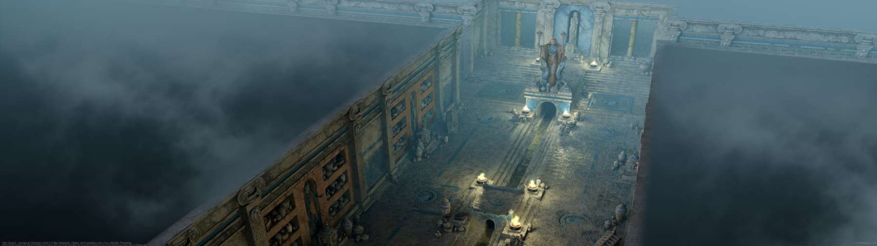 Titan Quest 2 - concept art Richman's tomb 2 ultrawide wallpaper