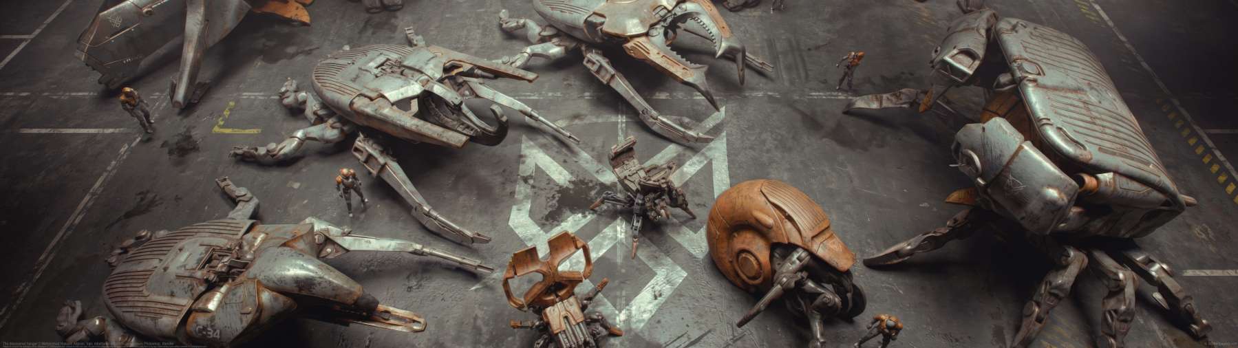 The discovered hangar ultrawide wallpaper