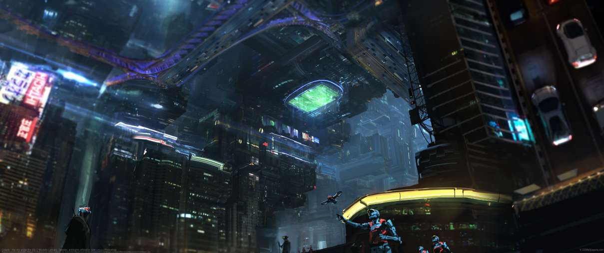 Gravity - the city under the city ultrawide wallpaper