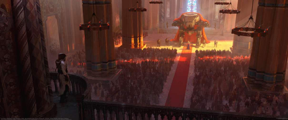 Evil king's ceremony ultrawide wallpaper