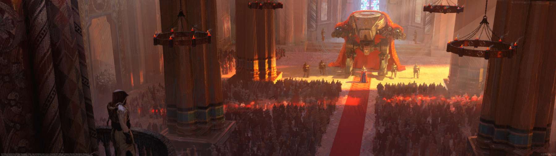 Evil king's ceremony ultrawide wallpaper
