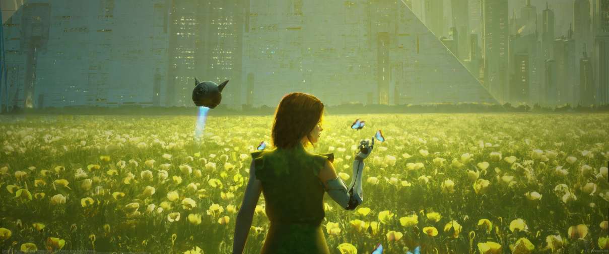 Canvas of life - Yellow ultrawide wallpaper
