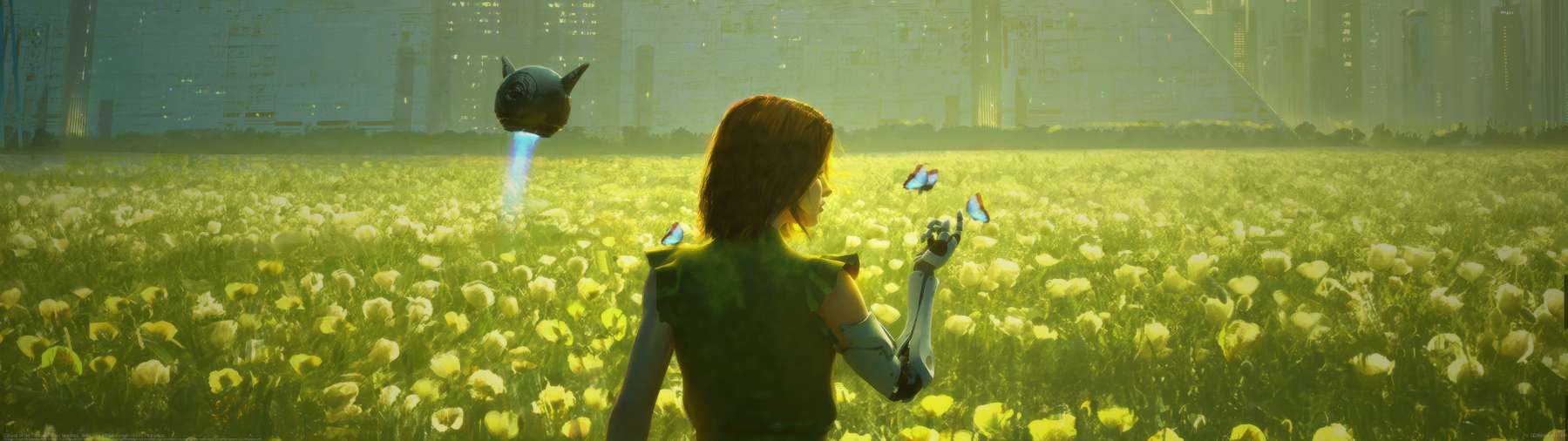 Canvas of life - Yellow ultrawide wallpaper