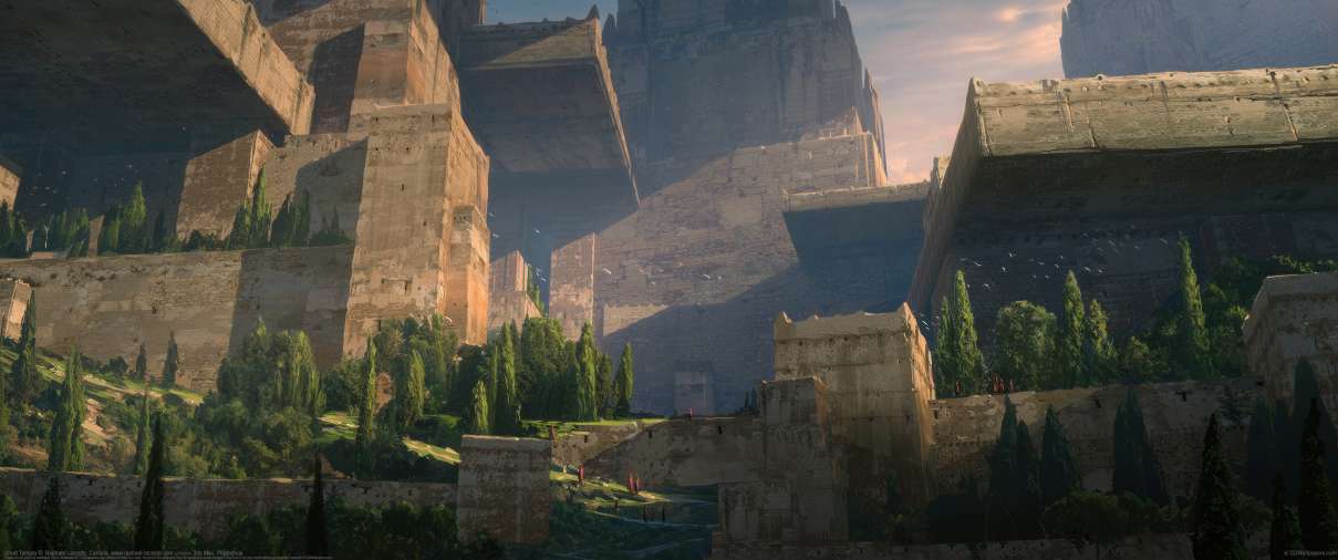 Great Temple ultrawide wallpaper