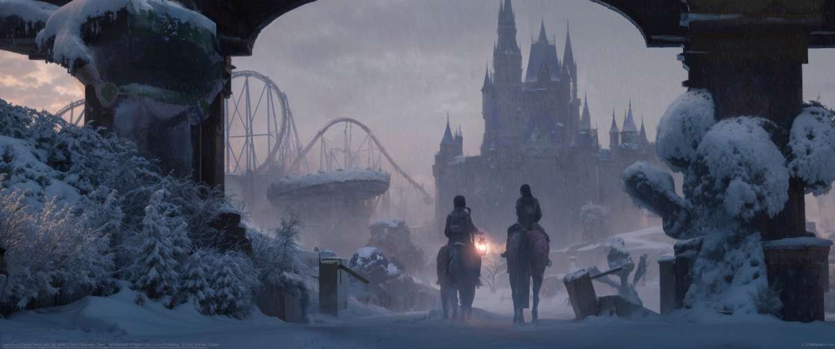 Last of us 2 Disney theme park (fan work) ultrawide wallpaper