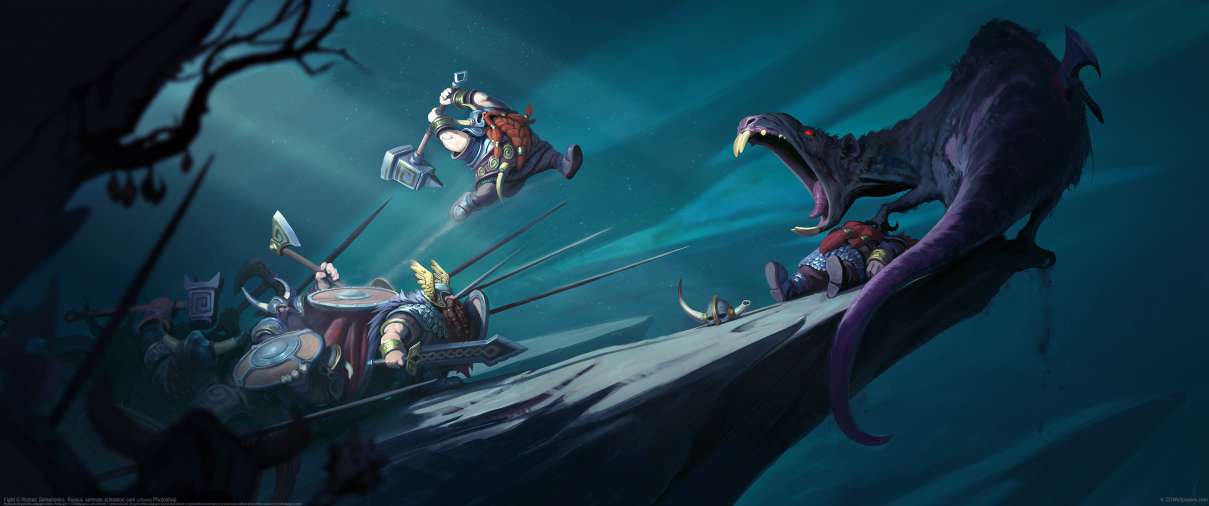 Fight ultrawide wallpaper