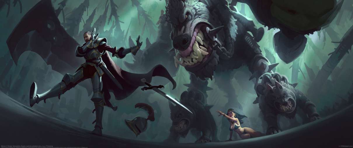 Warrior ultrawide wallpaper
