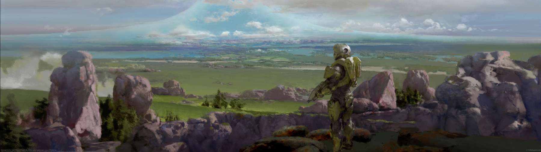 Concept Art for Halo Infinite ultrawide wallpaper