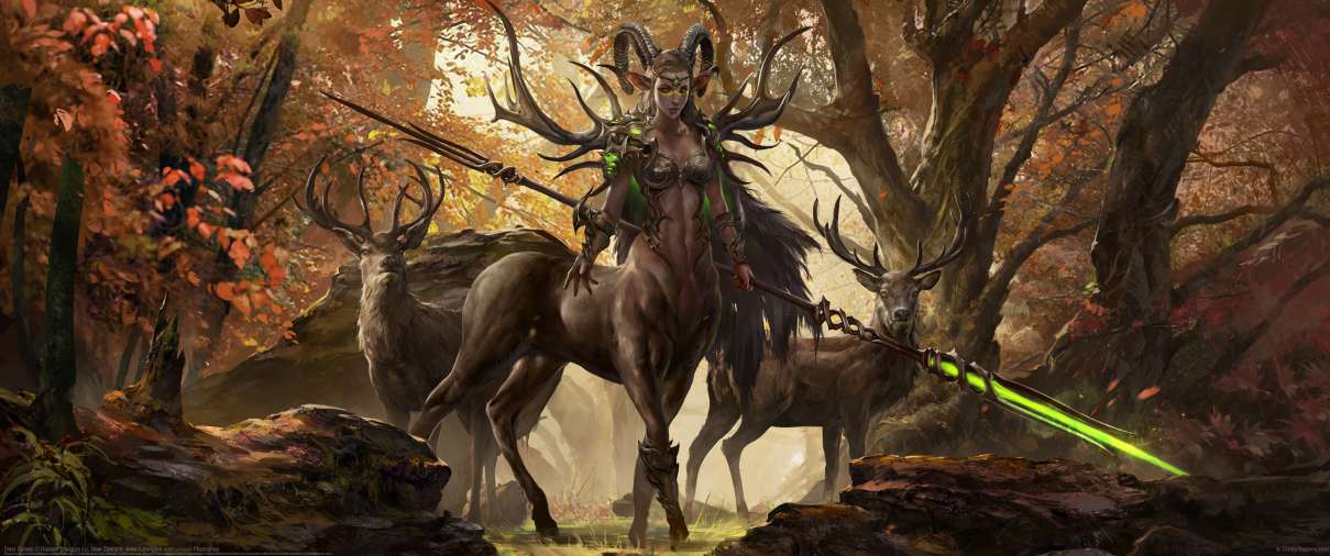 Deer Queen ultrawide wallpaper