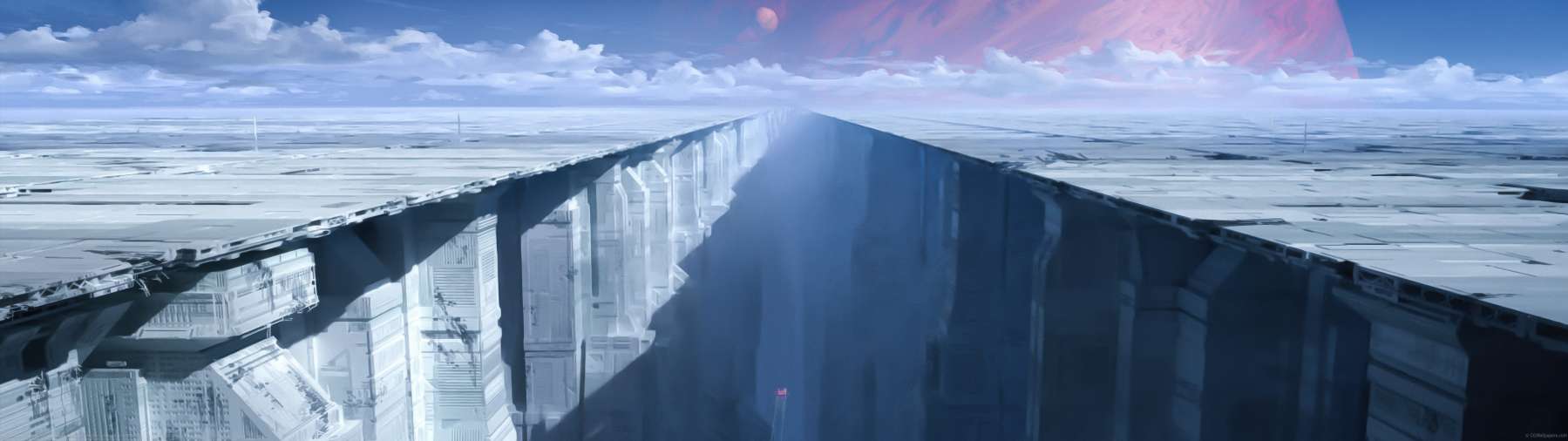 Abandoned planet ultrawide wallpaper