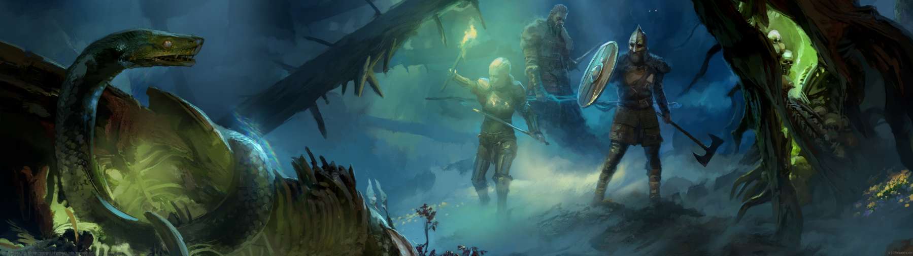 Viking Simulator JARL: Concept Paintings ultrawide wallpaper