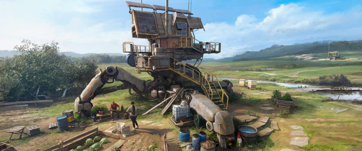 Dacha ultrawide wallpaper