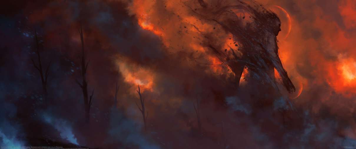 Born from Ashes ultrawide wallpaper