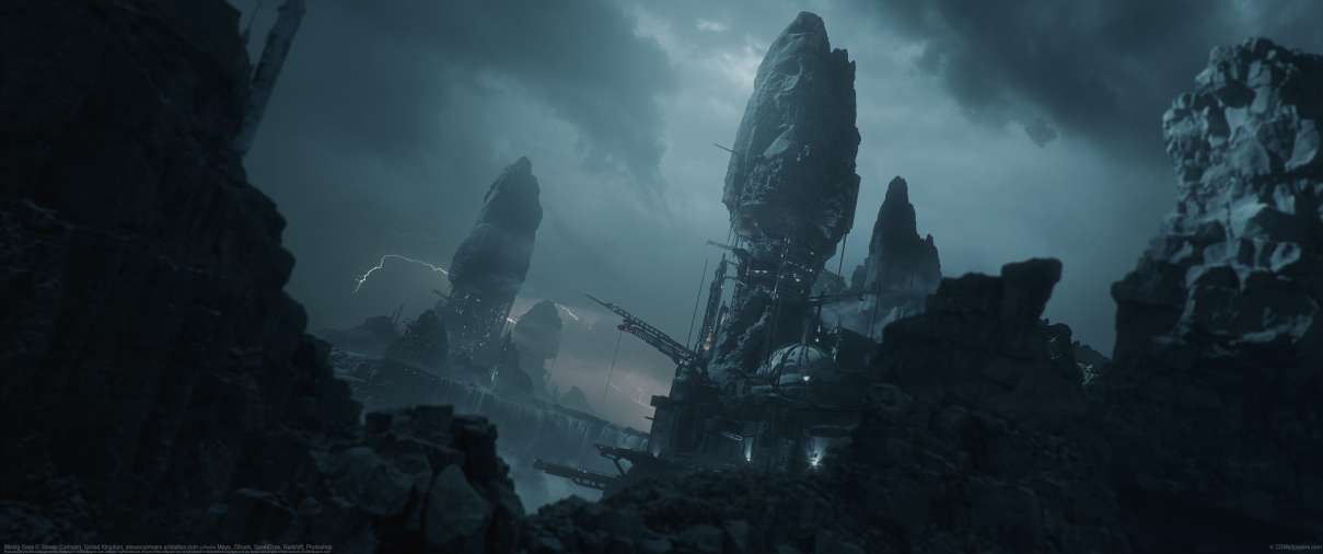 Mining Base ultrawide wallpaper