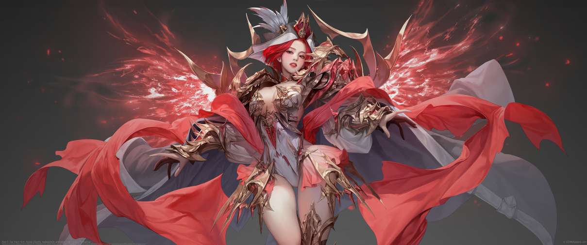 Red ultrawide wallpaper