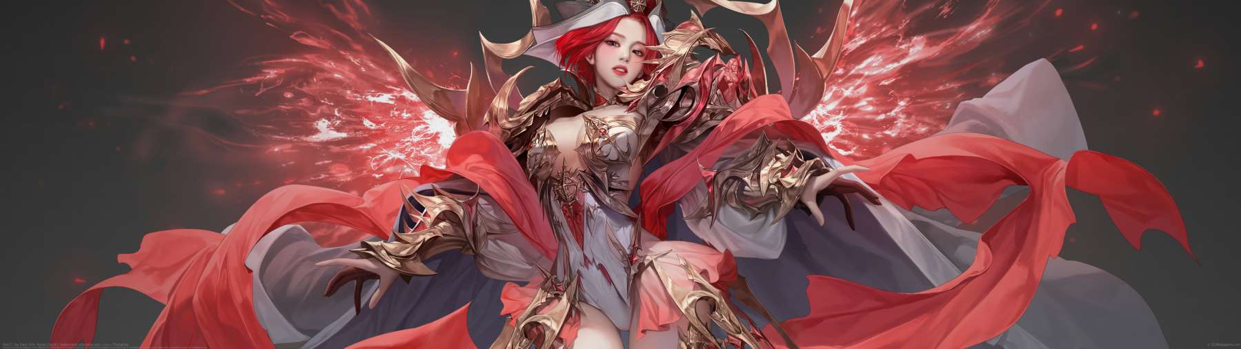 Red ultrawide wallpaper