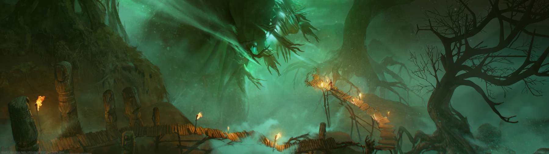 Mist gods ultrawide wallpaper