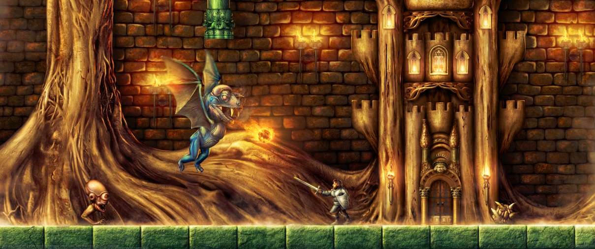 Faxanadu - Tower of Trunk Entrance ultrawide wallpaper