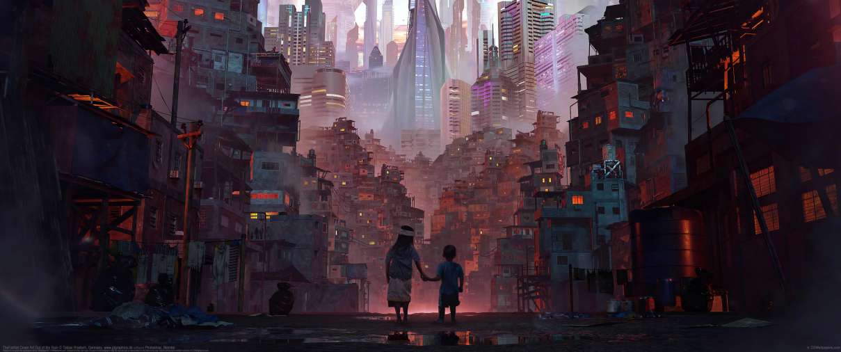 TheFatRat cover art: Out of the Rain ultrawide wallpaper