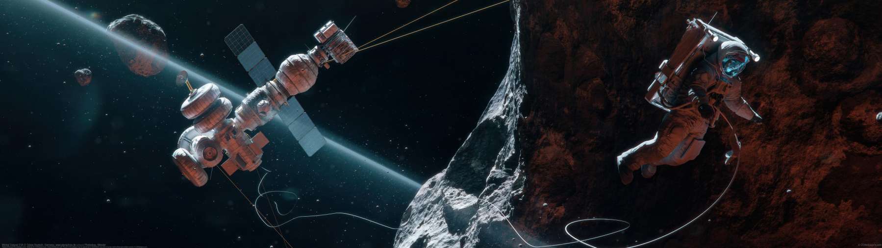 Mining Outpost EVA ultrawide wallpaper