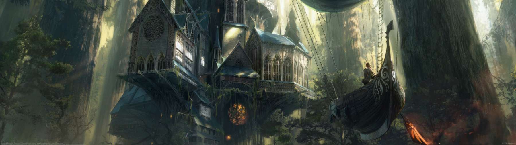 Arrival at Svetoslav Sanctuary ultrawide wallpaper