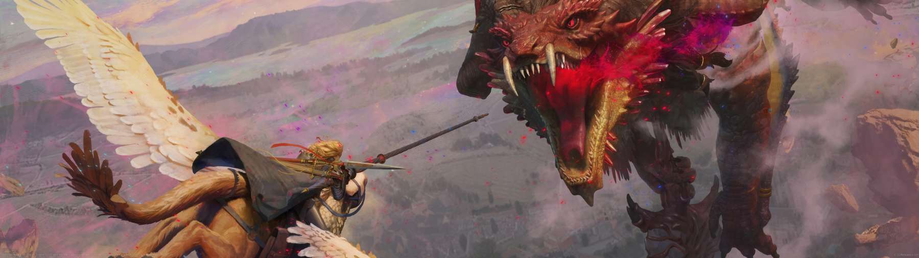 Saint George and the Dragon Chapter 03 - Drakon the Star Touched boss fight ultrawide wallpaper