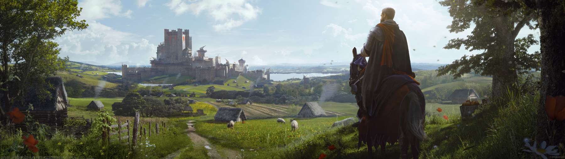 Manor Lords - Keyart ultrawide wallpaper