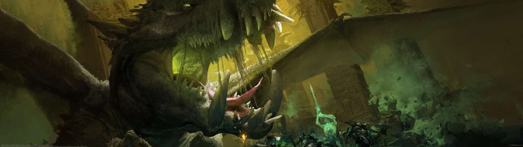 Abyss dragon ultrawide wallpaper