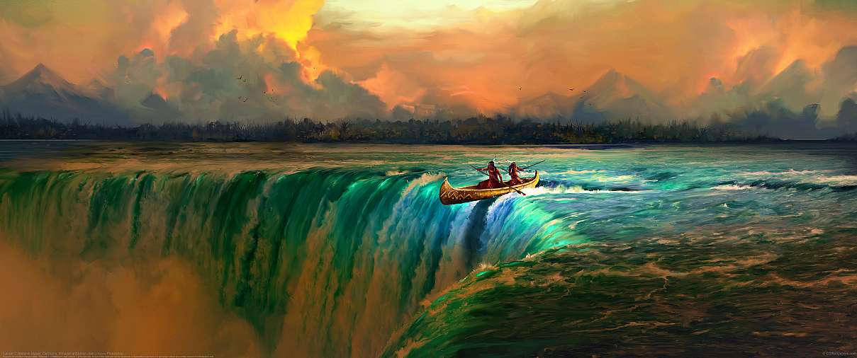 Canoe ultrawide wallpaper