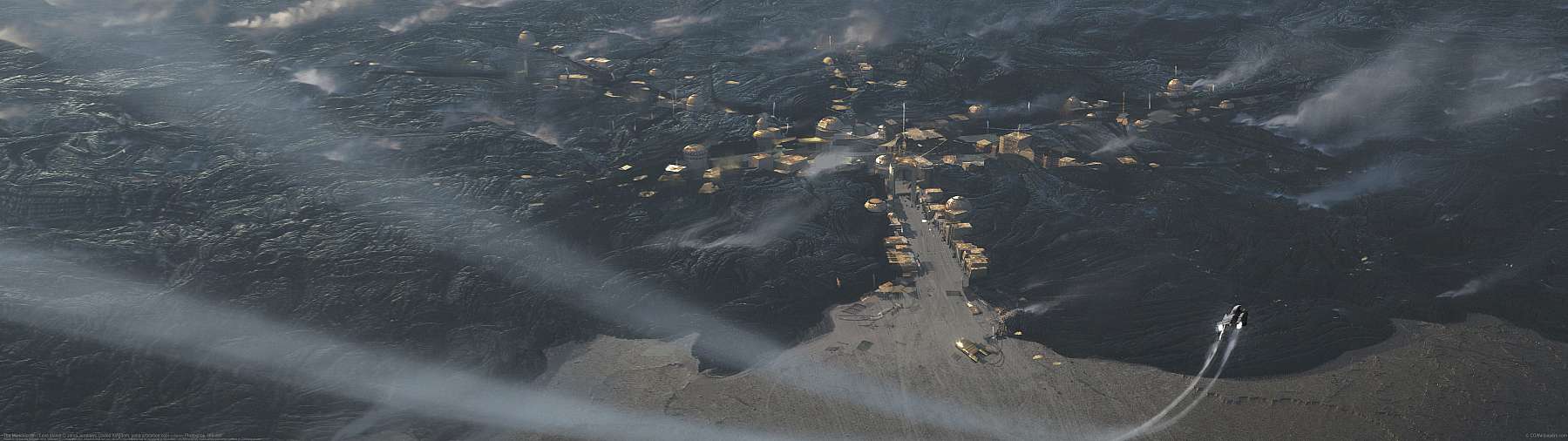 The Mandalorian : Lava planet ultrawide wallpaper