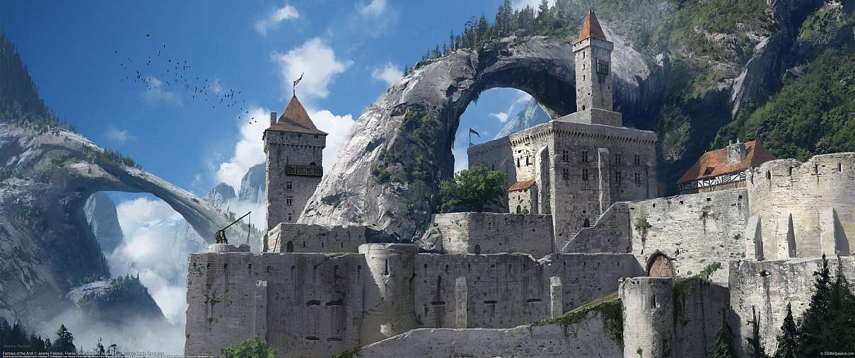 Fortress of the Arch ultrawide wallpaper