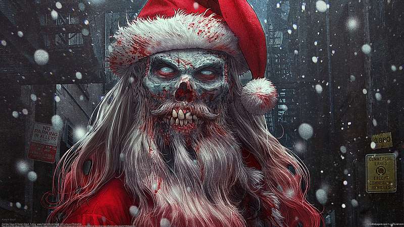 Zombie Claus wallpaper or background