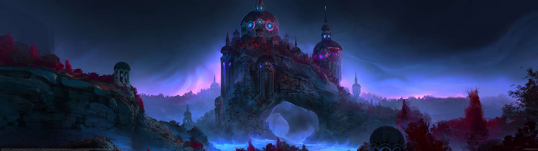 Alchemy RPG - Chrysalea Ourro and Origin District ultrawide wallpaper