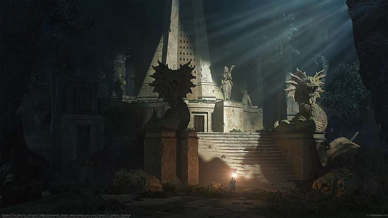 Temples Of The Dark Sun: Courtyard wallpaper or background