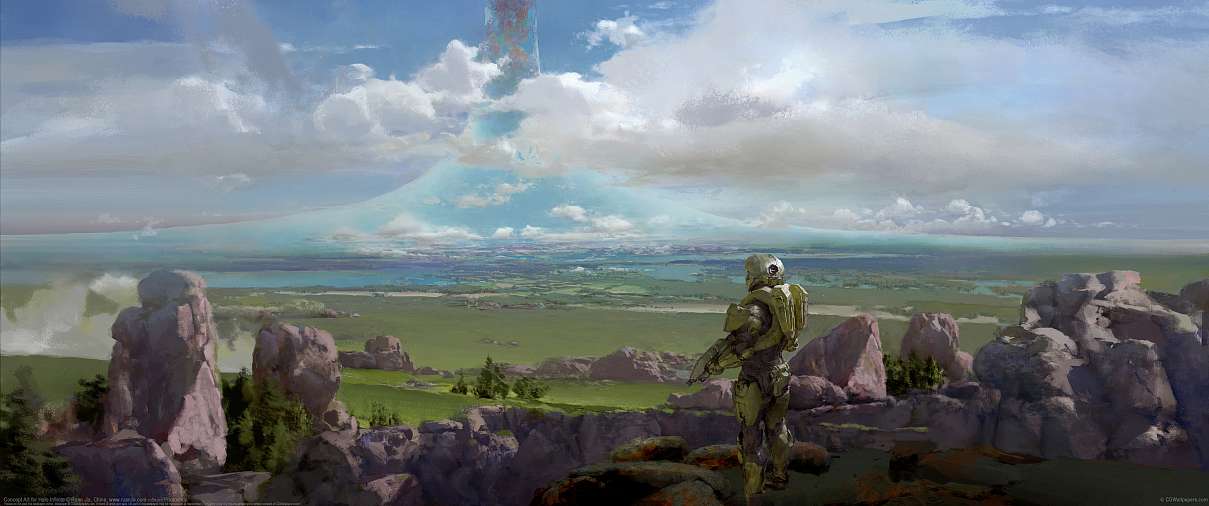 Concept Art for Halo Infinite ultrawide wallpaper
