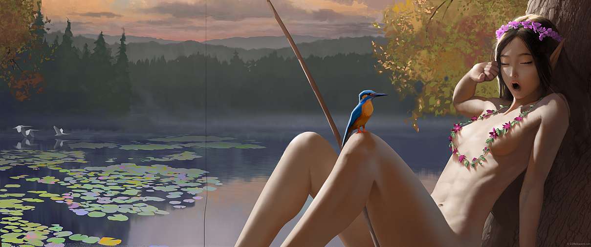 Kingfisher ultrawide wallpaper