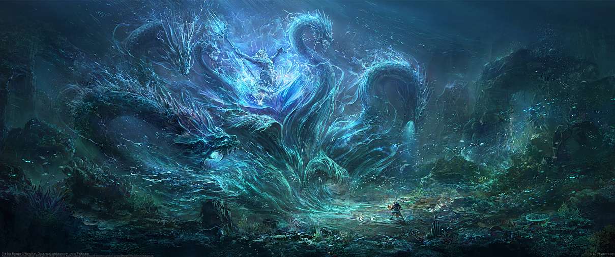 The Sea Monster ultrawide wallpaper