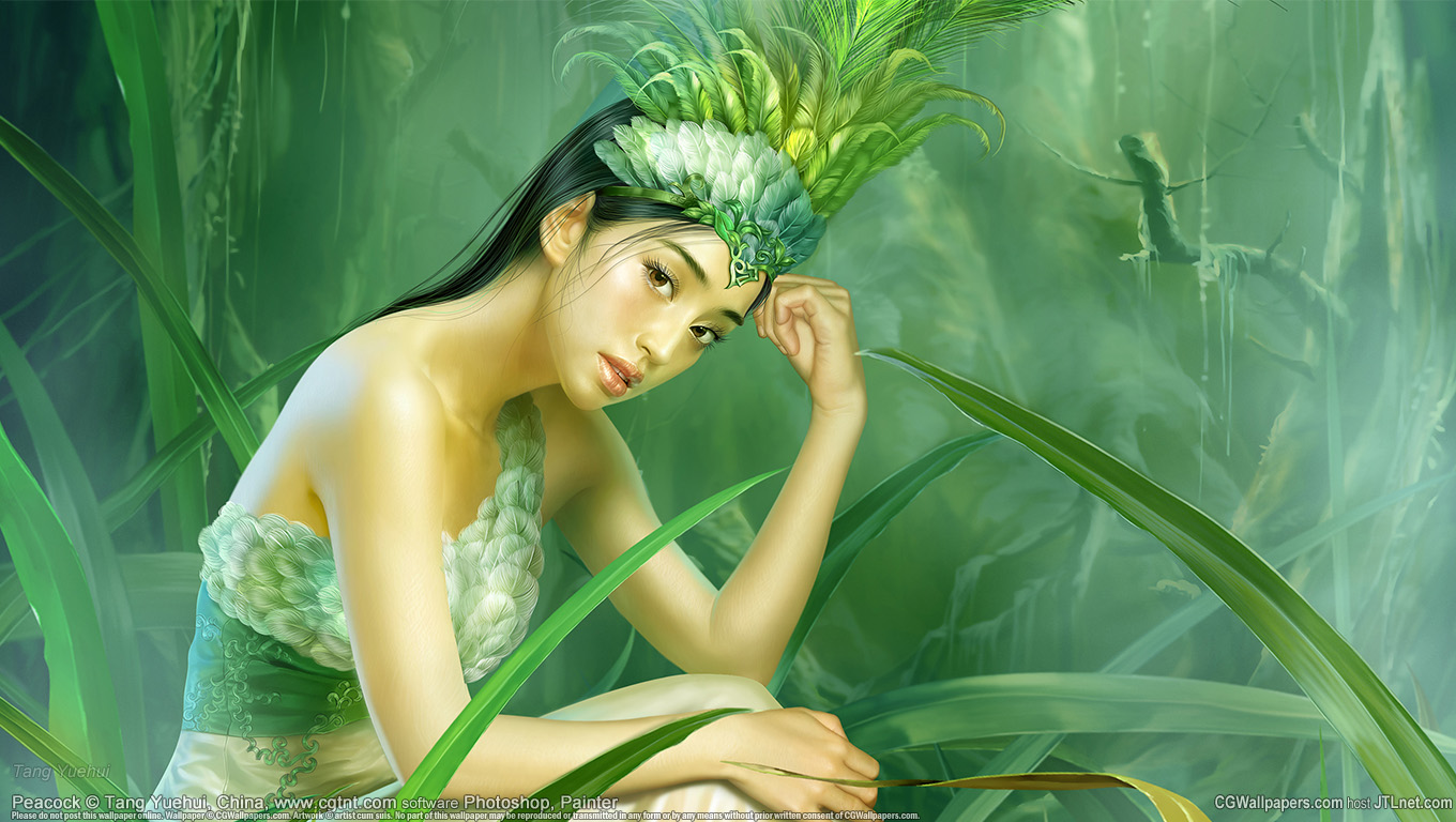 Tang Yuehui achtergrond 16 @ 1360x768